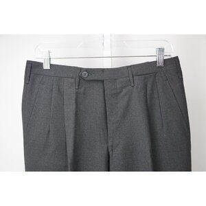 Rota Solid Gray 100% Wool Mens Dress Pants Sz 48 BRAND NEW